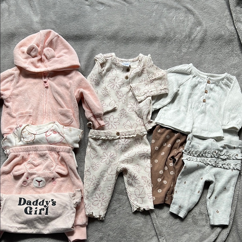 9 piece mix and match lot Carters 3 months